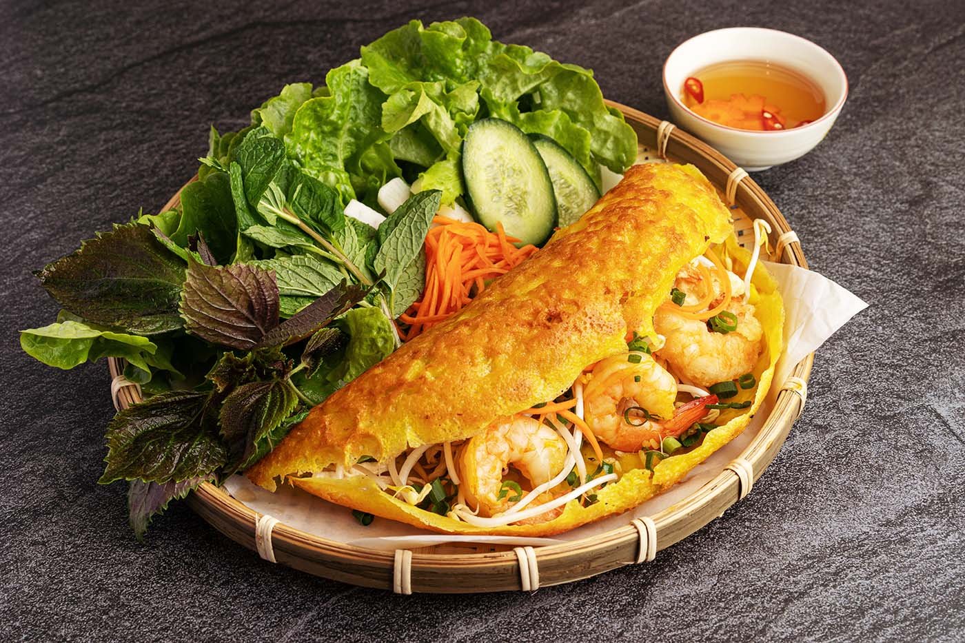 Banh Xeo on Vietnam River Cruise