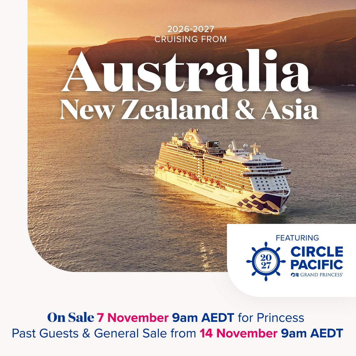 Circle Pacific 2027 Australia NZ Asia