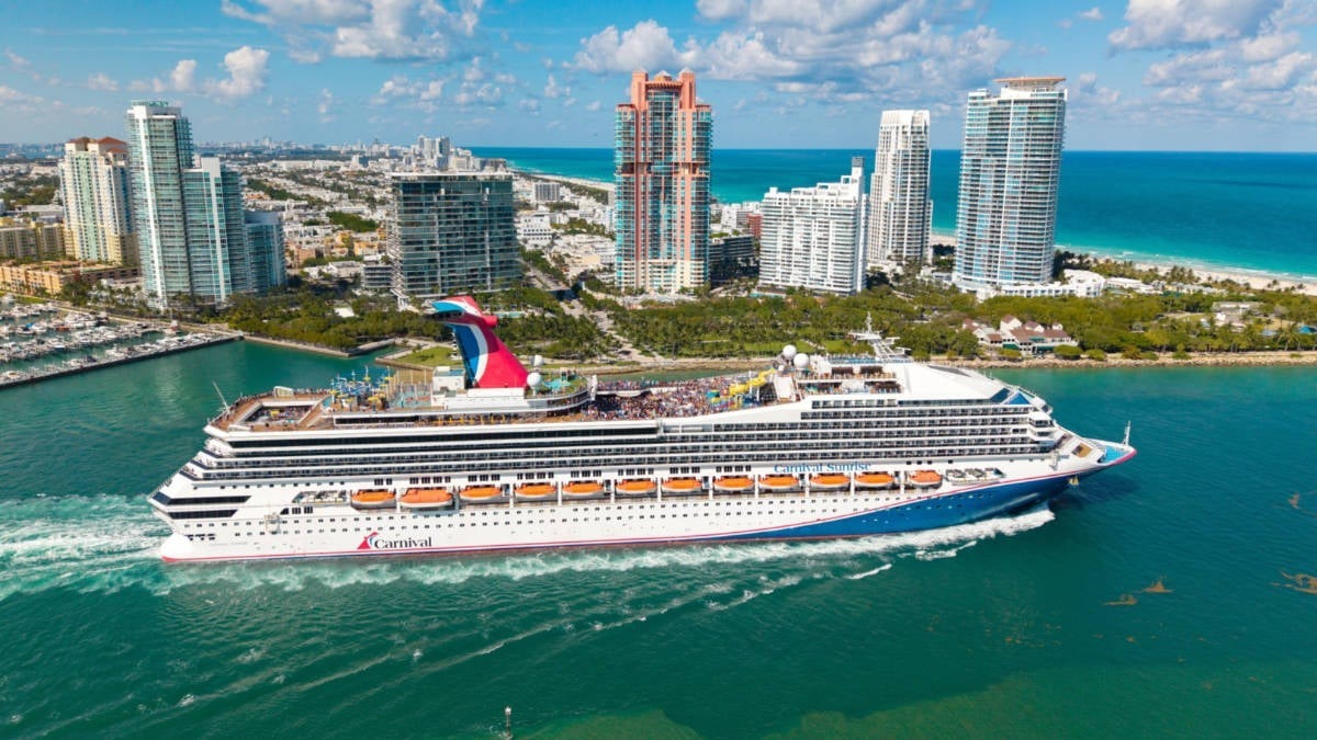 Fun Continues From Miami with Carnival Sunrise Sets Sail