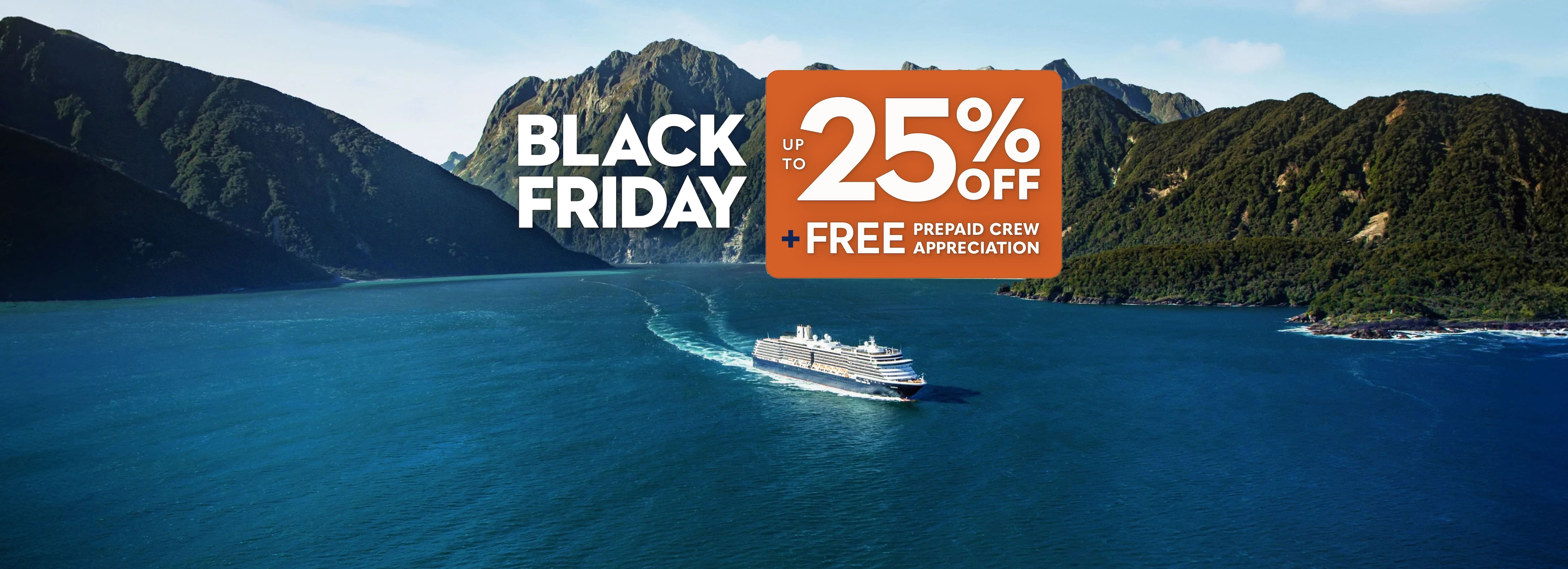 Holland America Lines Black Friday offer