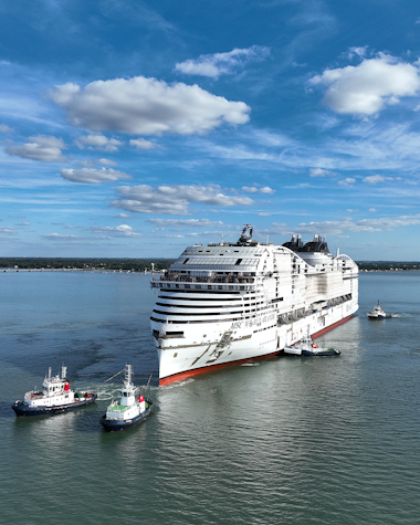 MSC World Atlantic Float out 1