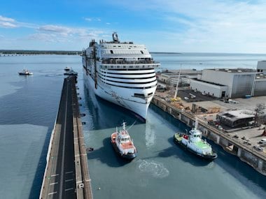 MSC World Atlantic Float out 4