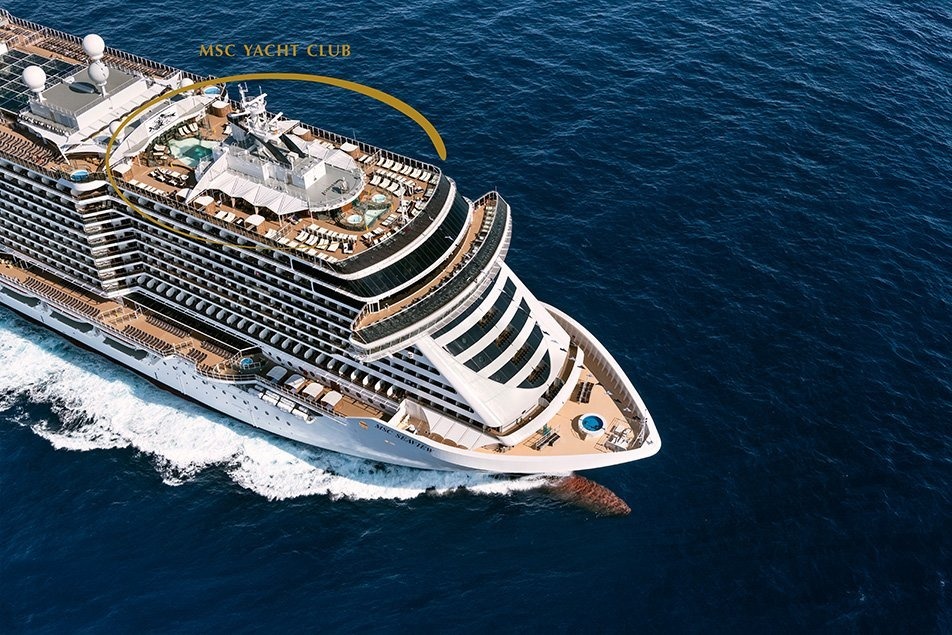 MSC cruises yacht club AU
