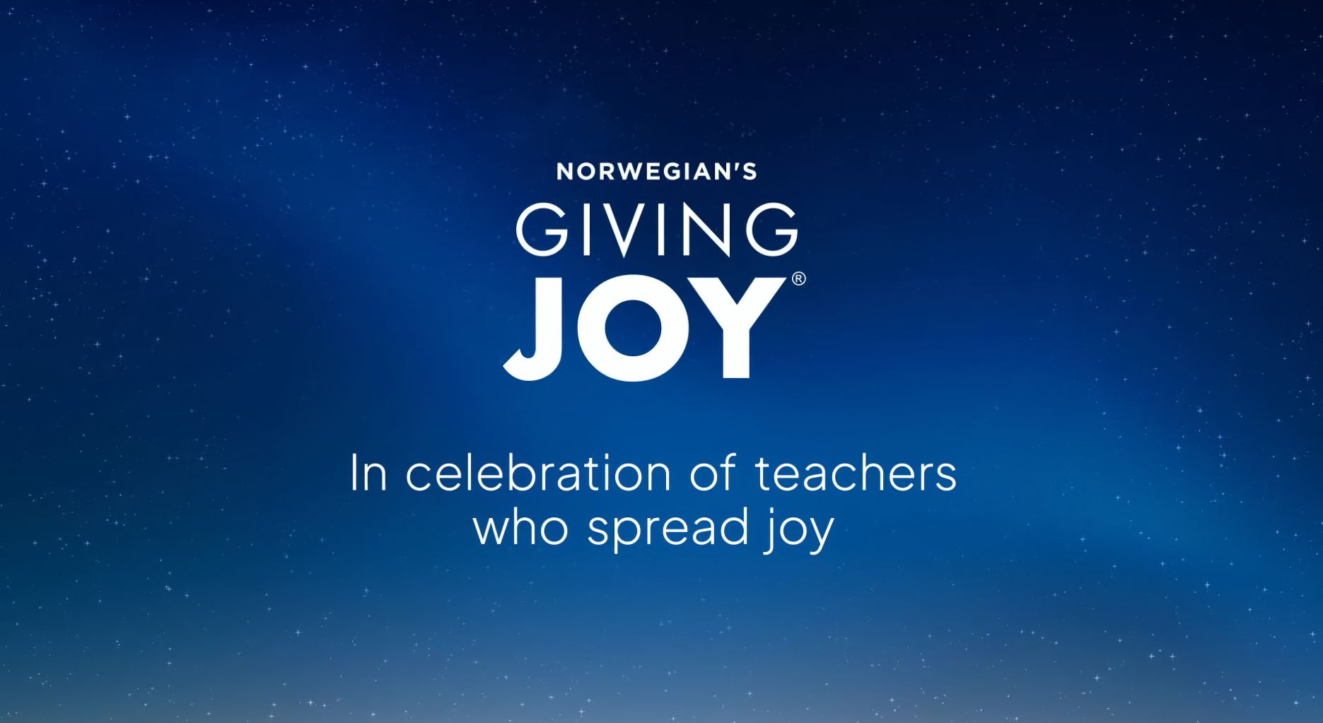 NCL Giving Joy