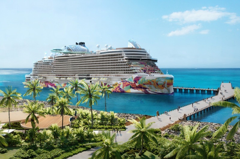 Norwegian Aqua in Great Stirrup Cay