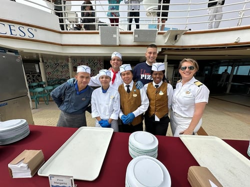 Princess Cruises Largest Pizza Party