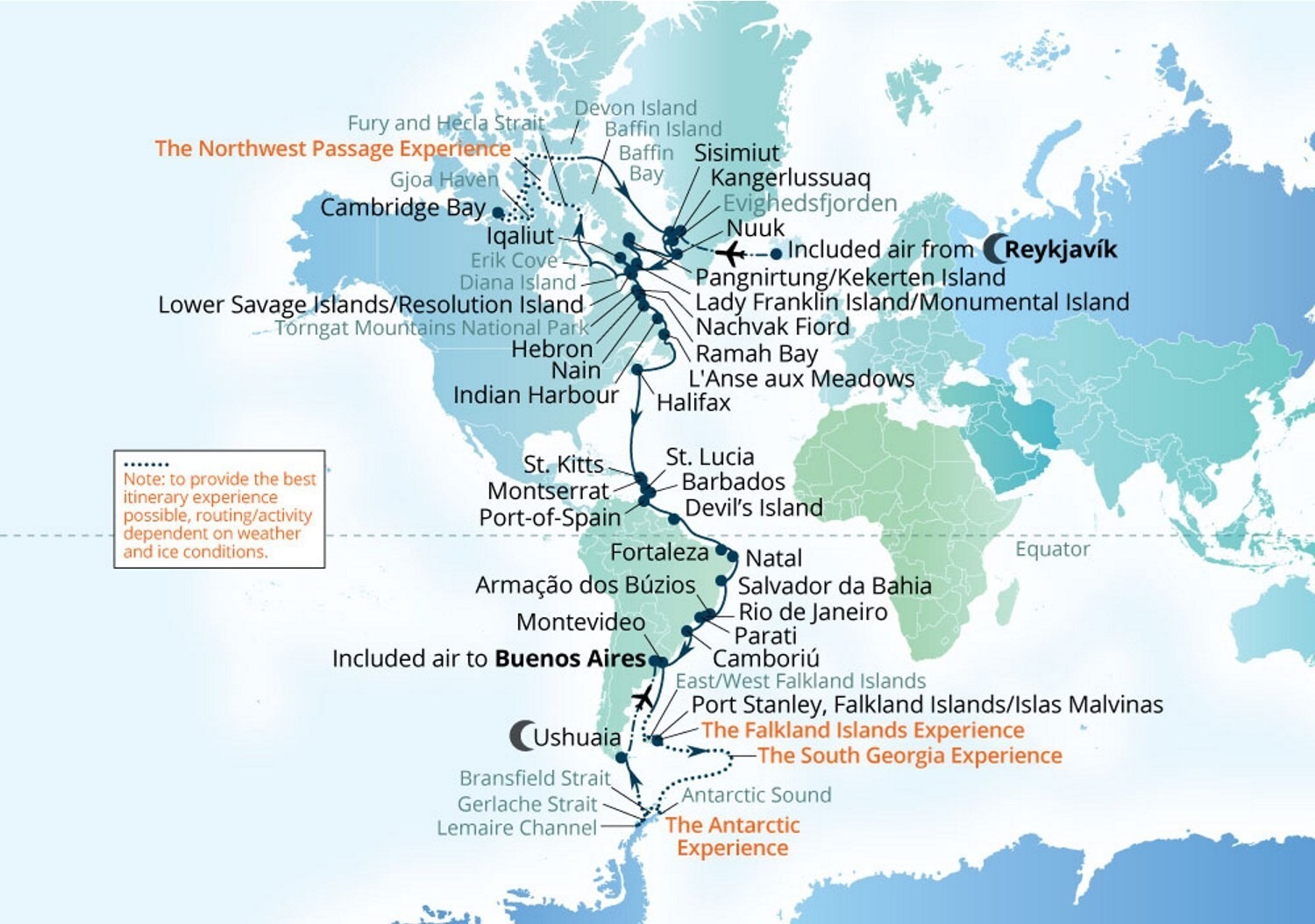Seabourn Pole-to-Pole Grand Expedition