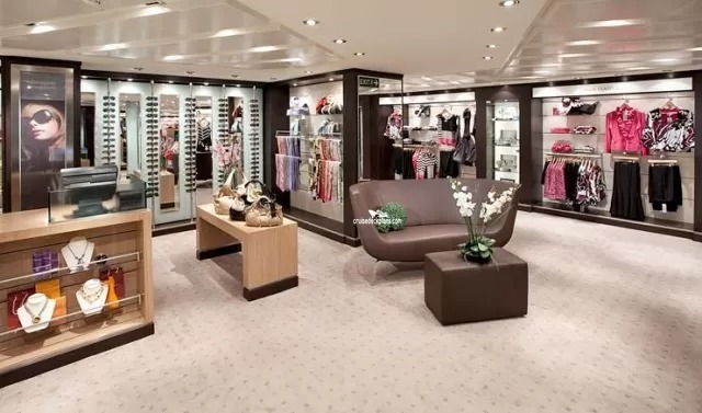 Seabourn Quest Deck 7 shops