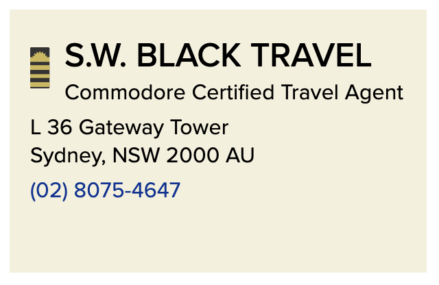 S.W. Black Travel Princess Commodore Agency