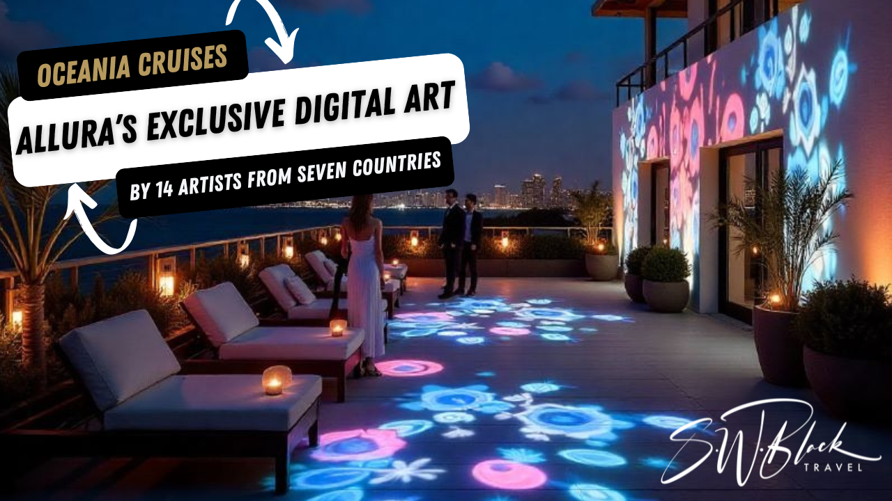 Oceania Allura debuts a ship-wide digital art experience