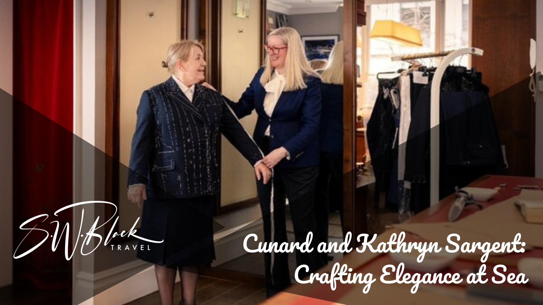 Captain Inger Thorhauge, who will be at the helm for Queen Anne’s maiden voyage, at a fitting with Kathryn Sargent