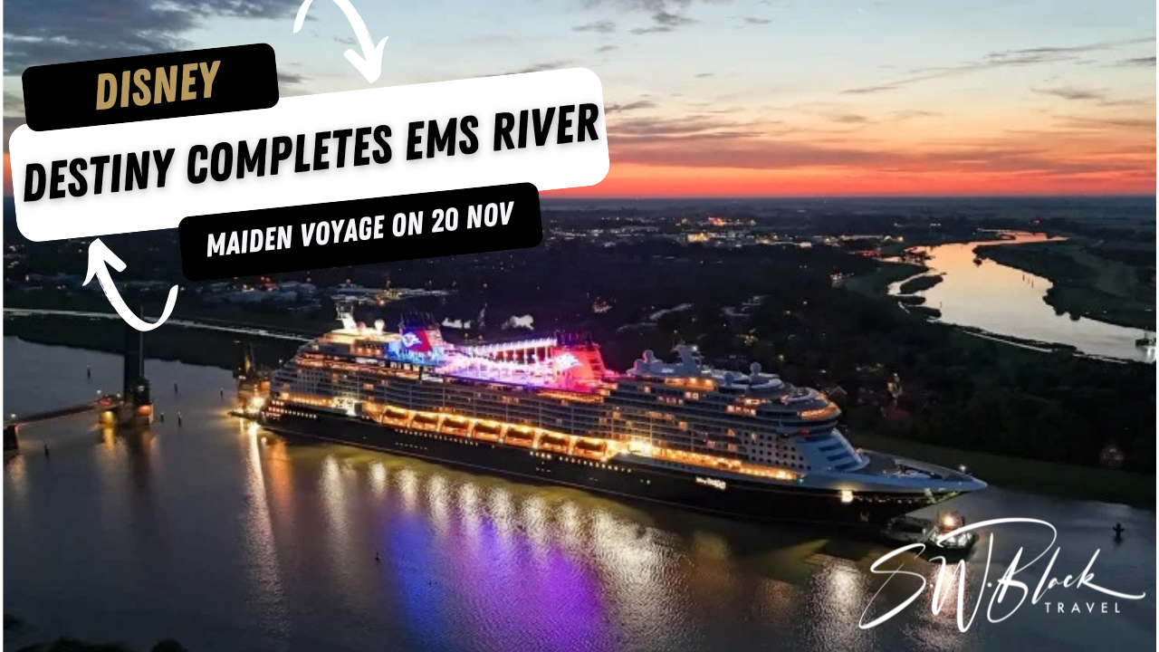 Disney Destiny completes her Ems conveyance and readies for a Fort Lauderdale maiden voyage on 20 November 2025.