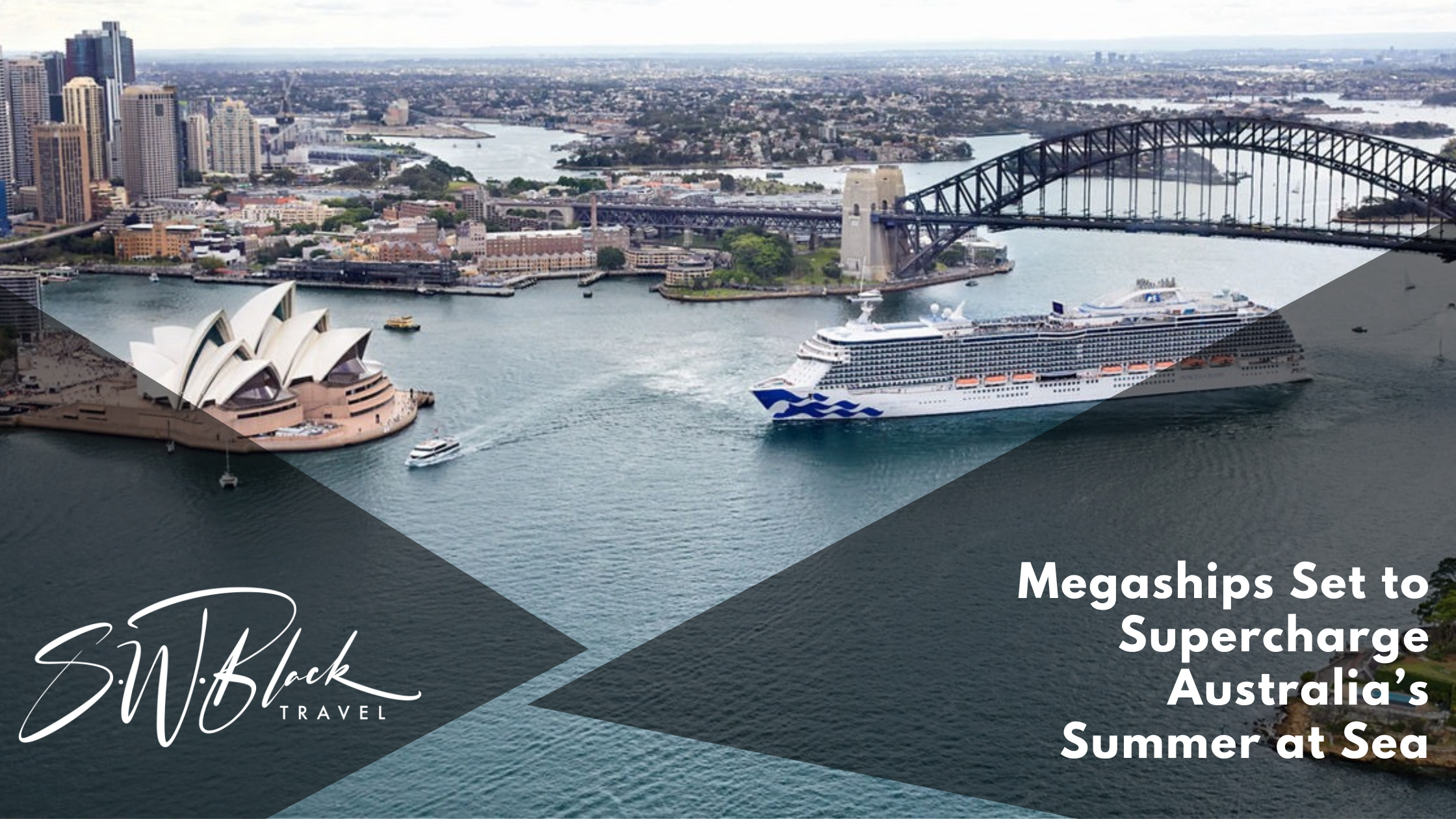 Cruises sails to Australian ports including Sydney, Melbourne, Brisbane and Fremantle
