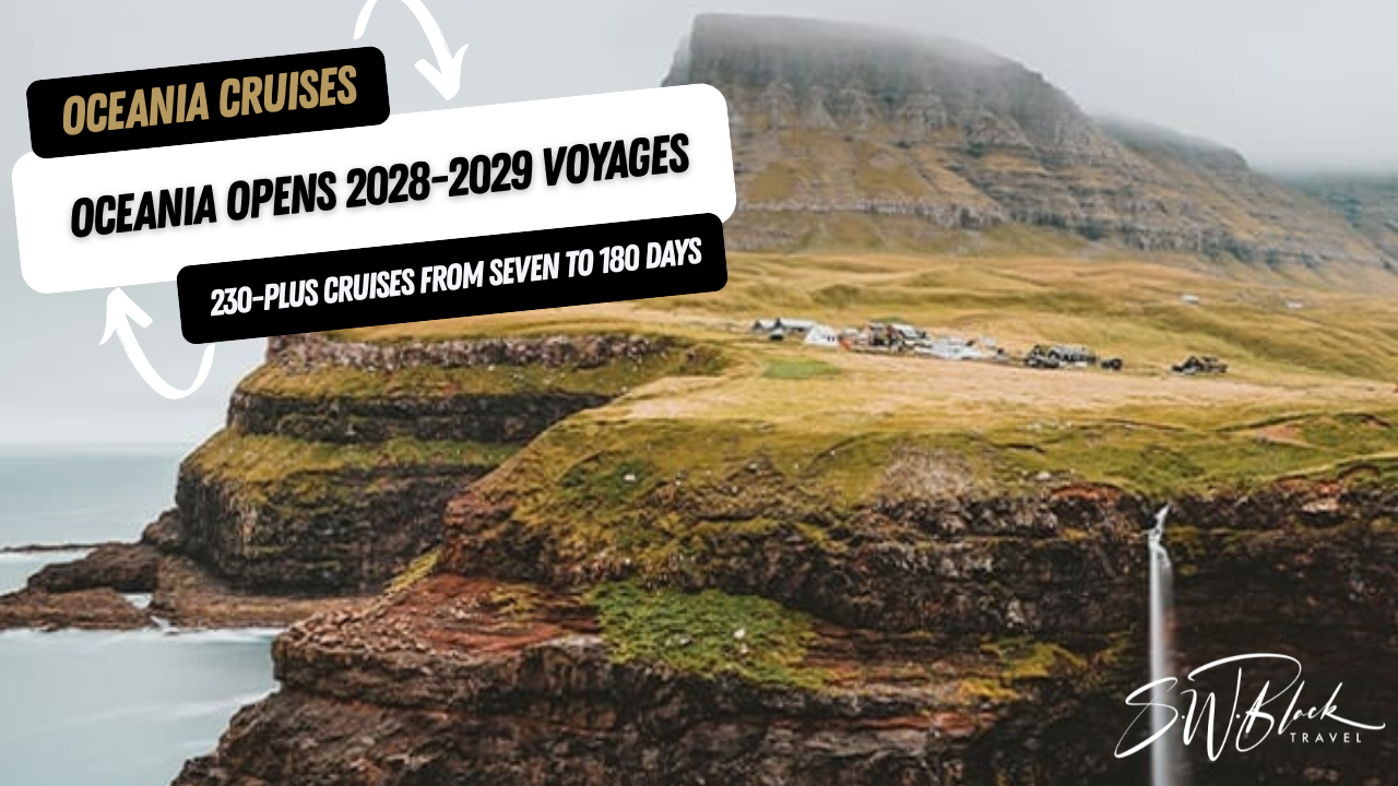 Oceania Cruises has released its 2028-2029 collection