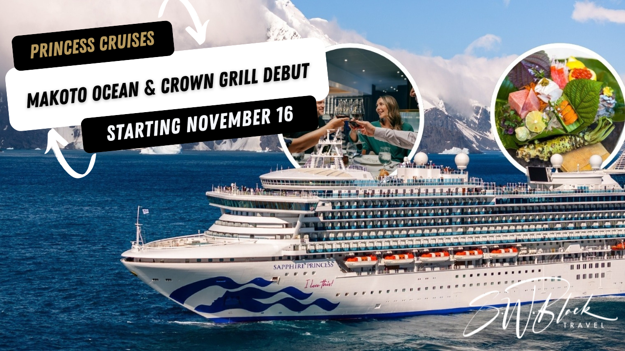 Sapphire Princess adds Makoto Ocean and Crown Grill