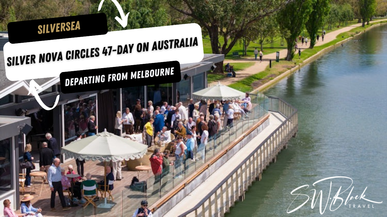 Silver Nova begins a 47-day circumnavigation from Melbourne.